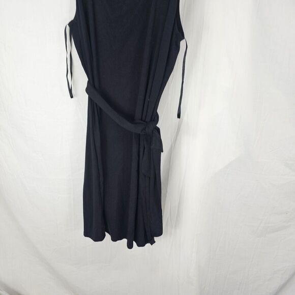 Torrid Black Mini Jersey Square Neck Tie Waist Dress Size 2X Goth Witchy - Picture 2 of 5